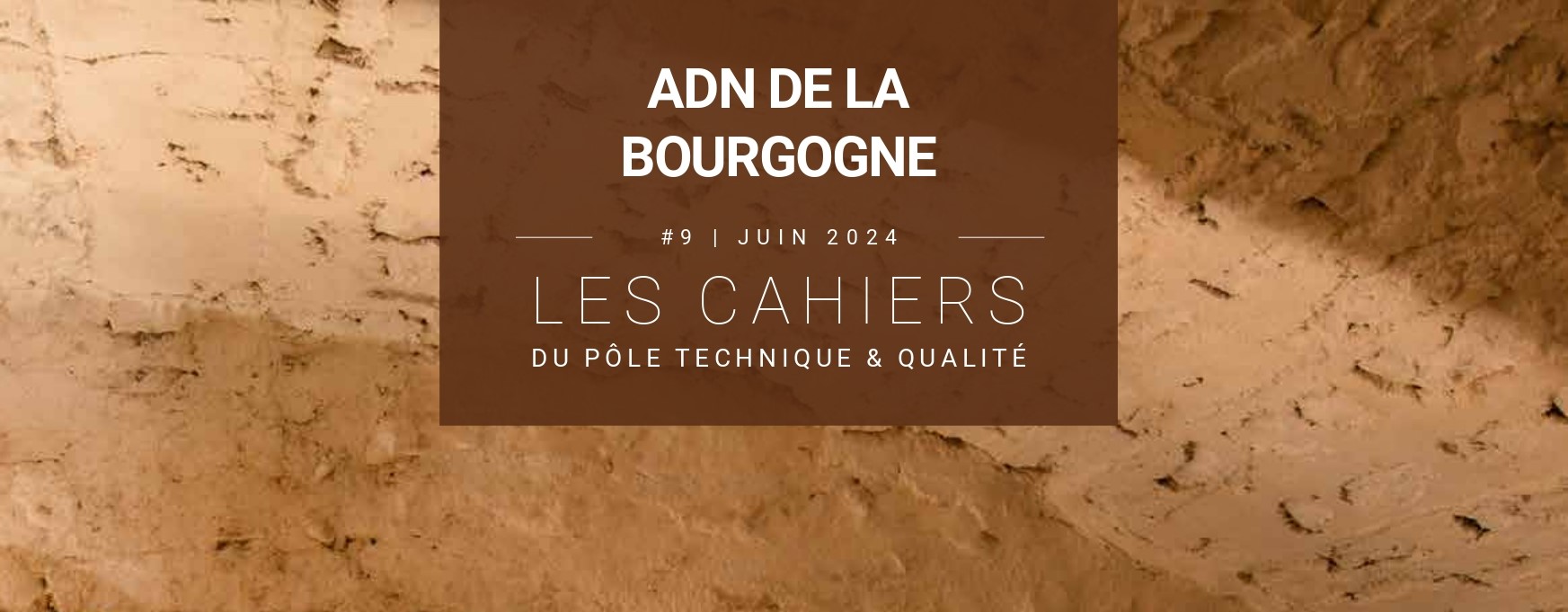 Les cahiers du Pôle Technique et Qualité #9 : "ADN de la Bourgogne"